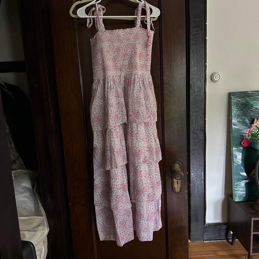 Love Shack Fancy Tiered Floral Maxi Dress